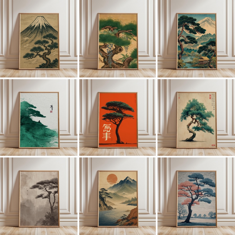 Japanese Zen Lifestyle - Poster del Monte Fuji, Paesaggio Giapponese
