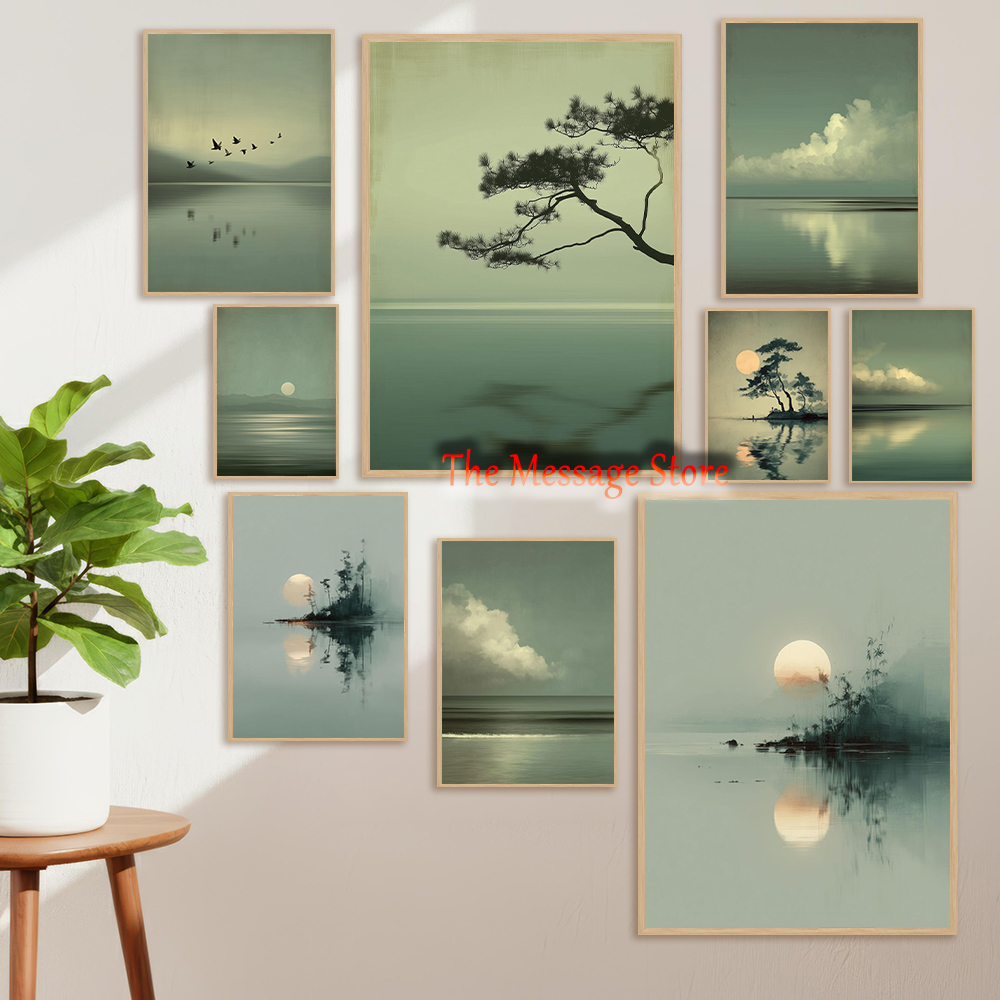 Japanese Zen Lifestyle - Poster su Tela Minimalista Giapponese con