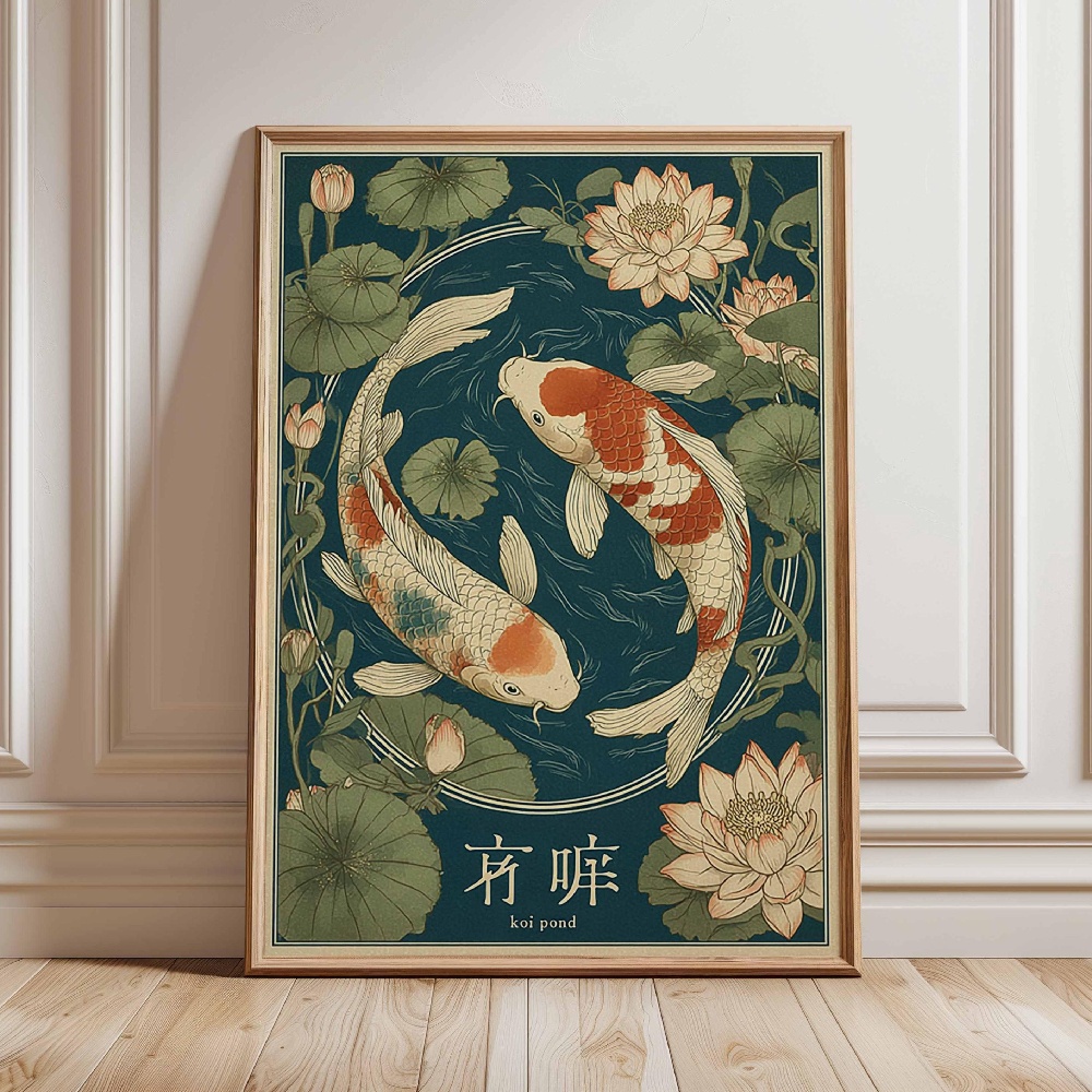 Poster di Pesci Koi Giapponesi - Japanese Zen Lifestyle recensione e prezzo