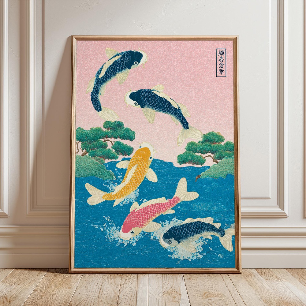 Poster di Pesci Koi Giapponesi - Japanese Zen Lifestyle recensione e prezzo